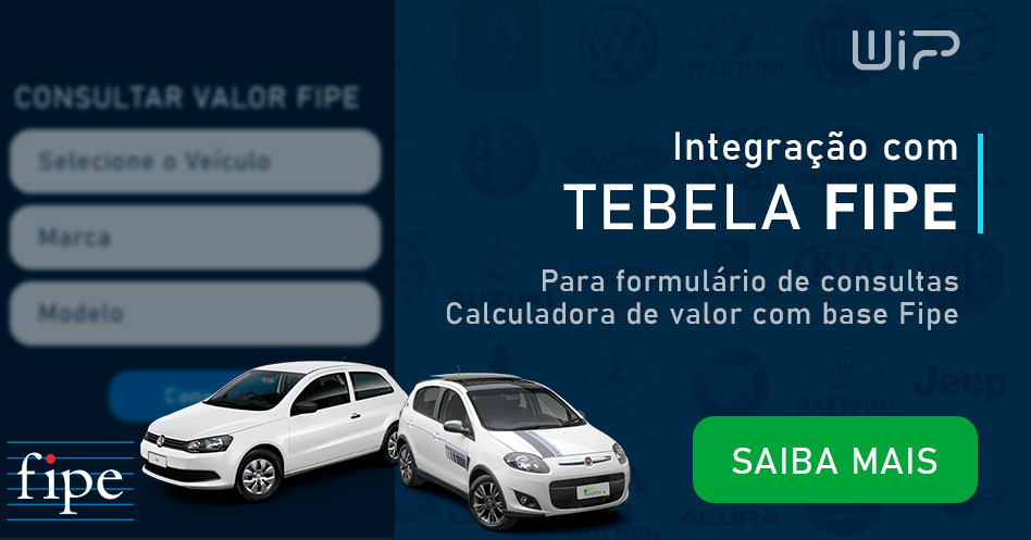 Integração com tabela Fipe - Wip Sites